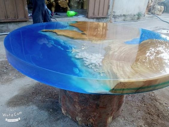 Dogal Ahsap Ve Kutuk Masa Modelleri Odywood In 2020 Wood Slab Table Resin Furniture Epoxy Table Top